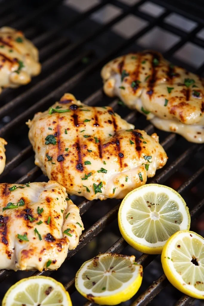 Grilled Lemon Herb Chicken Thighs