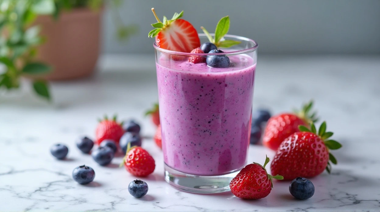 Strawberry Blueberry Smoothie