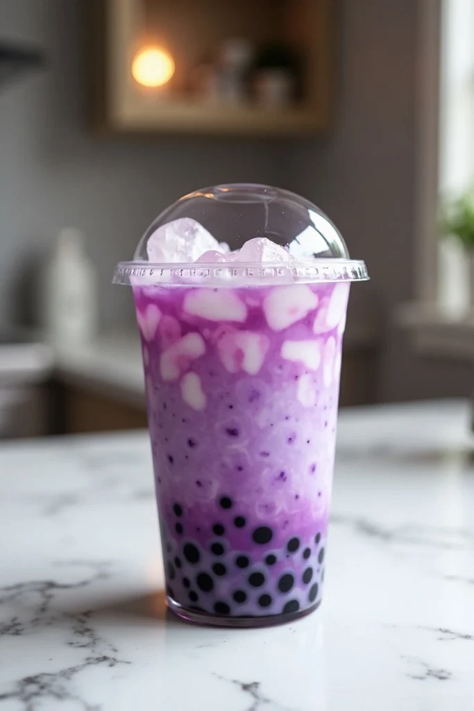taro tea bubble