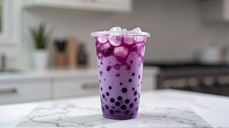 taro tea bubble