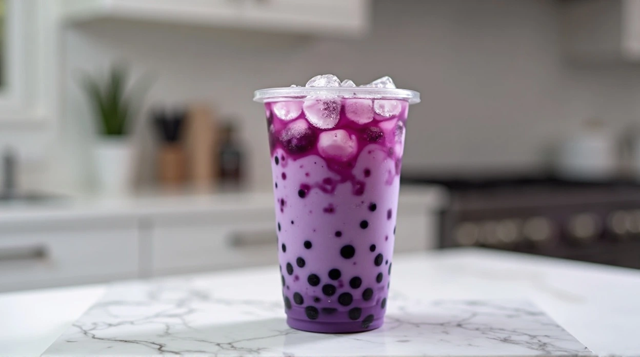 taro tea bubble