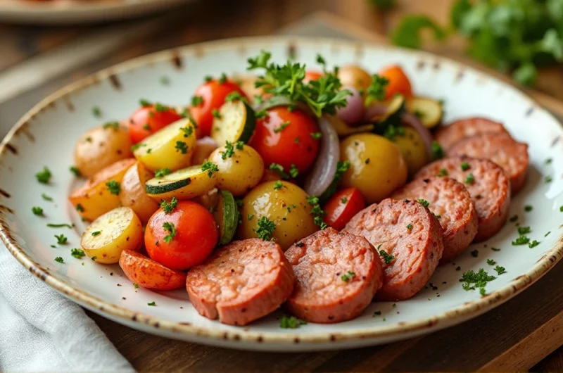 Sheet Pan Sausage and Veggies