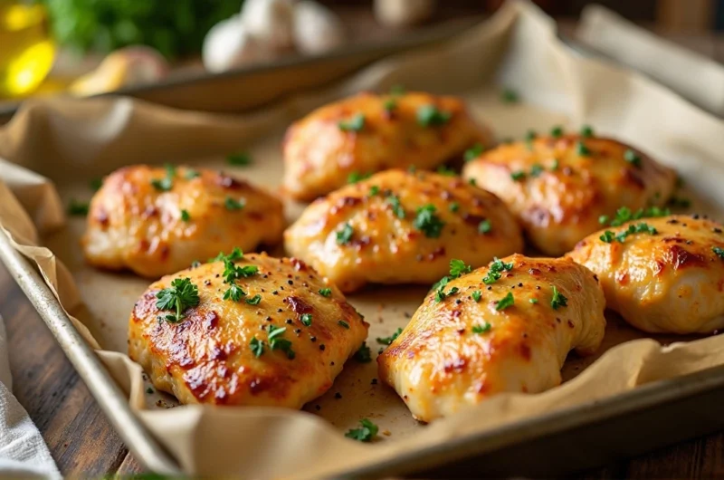 Crispy Baked Chicken Thighs