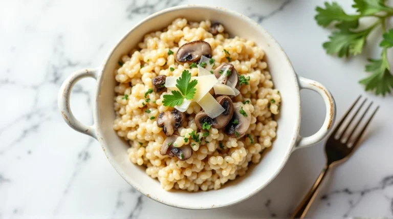 mushroom risotto