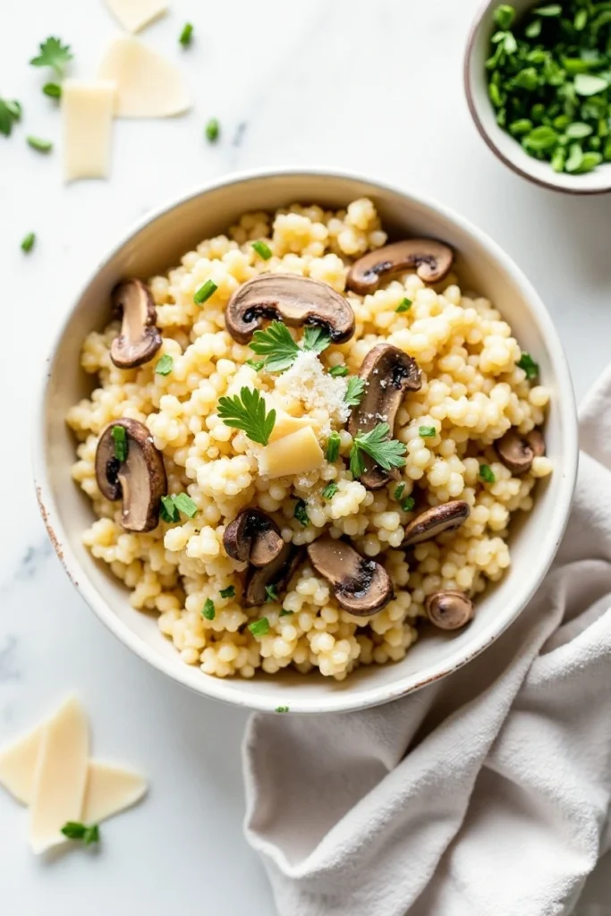 mushroom risotto