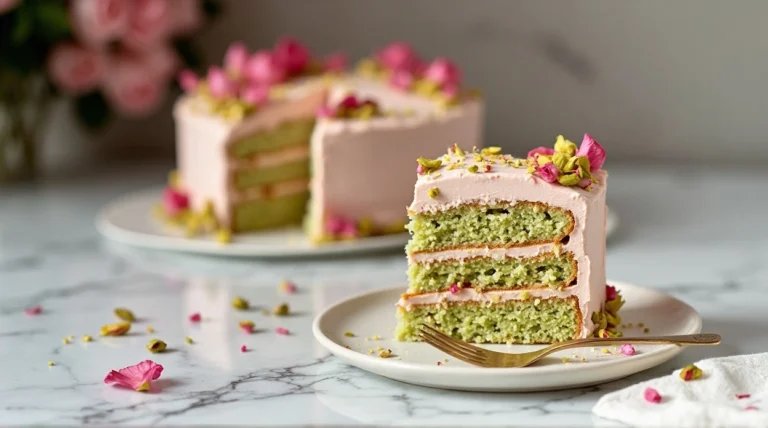 Pistachio Rose Cake