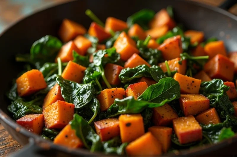 Sweet Potato & Spinach Breakfast Hash