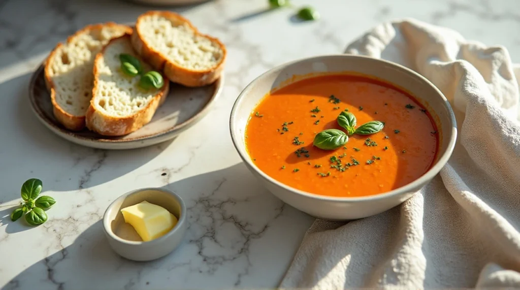 creamy tomato basil soup