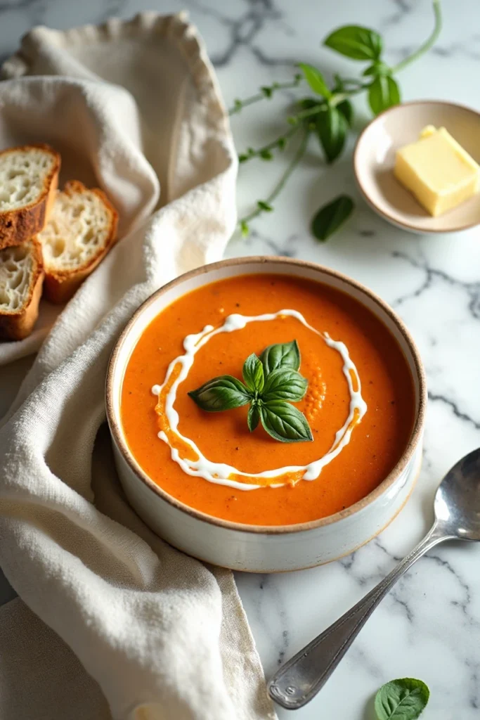 creamy tomato basil soup