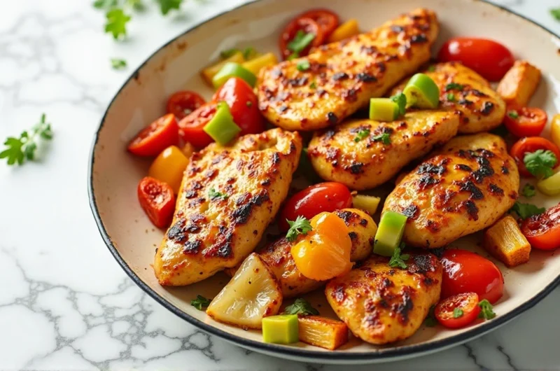 Sheet Pan Chicken Fajitas Easy & Healthy