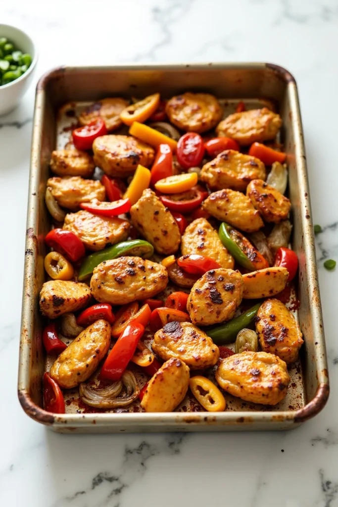 Sheet Pan Chicken Fajitas
