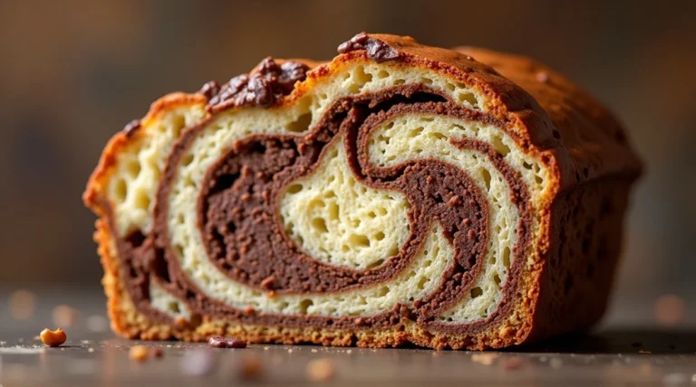 Loaf with a Chocolate Swirl