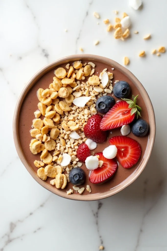 Chocolate Peanut Butter Smoothie Bowl