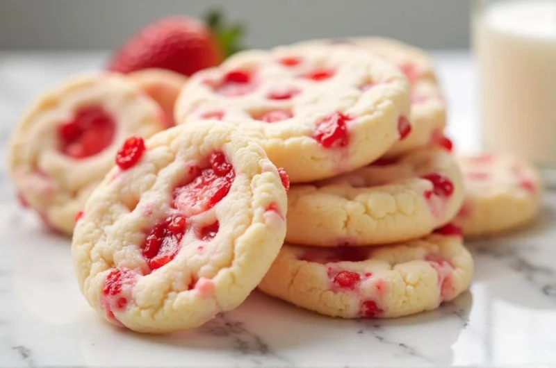 Strawberry Cheesecake Cookies