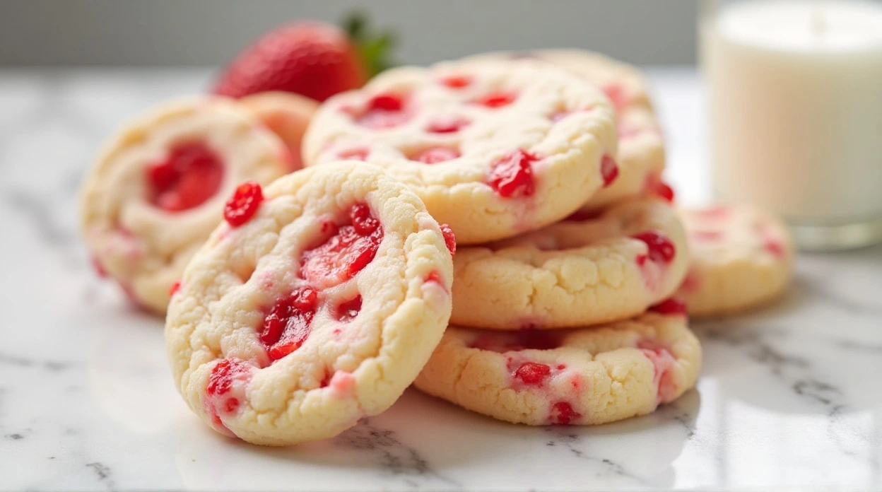 strawberry cheesecake cookies