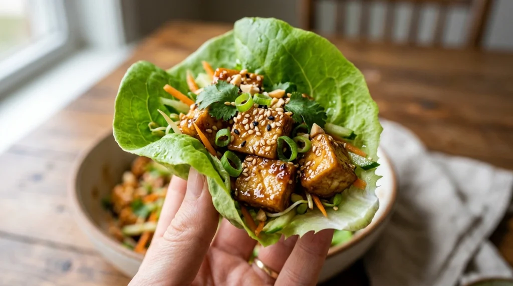 tofu lettuce wraps