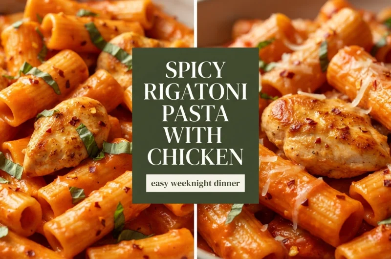Spicy Rigatoni Pasta with Chicken: 35 Minutes, One Pan, a Sauce That Clings