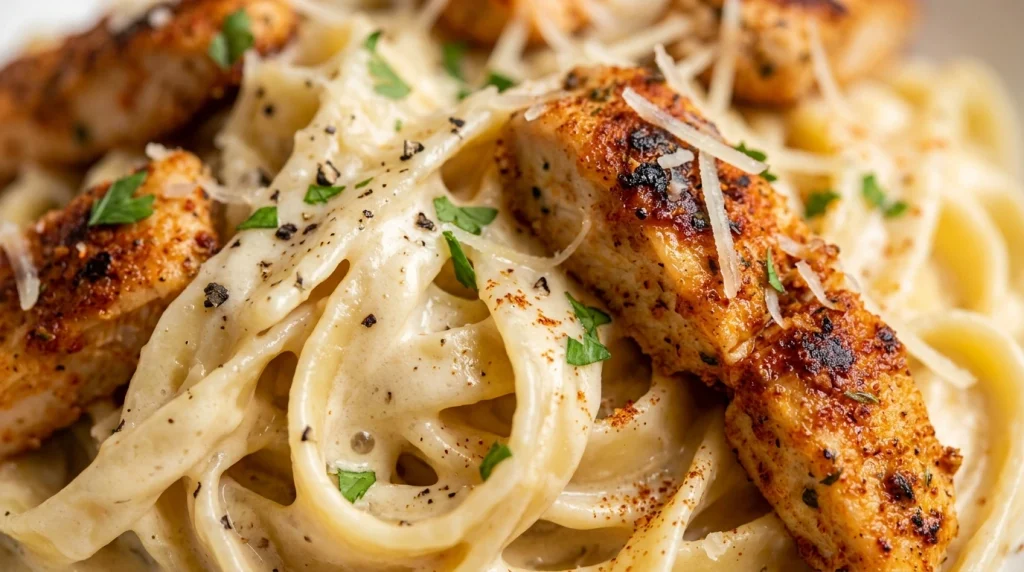 Creamy Cajun chicken Alfredo pasta
