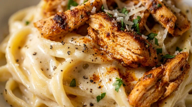 Creamy Cajun chicken Alfredo pasta