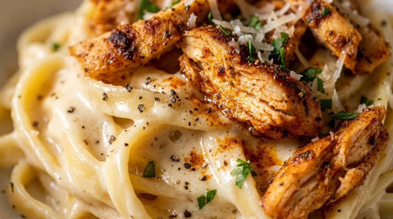 Creamy Cajun chicken Alfredo pasta