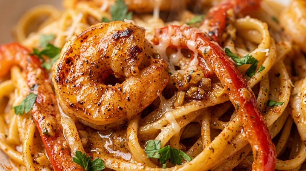 Spicy Cajun Shrimp Pasta