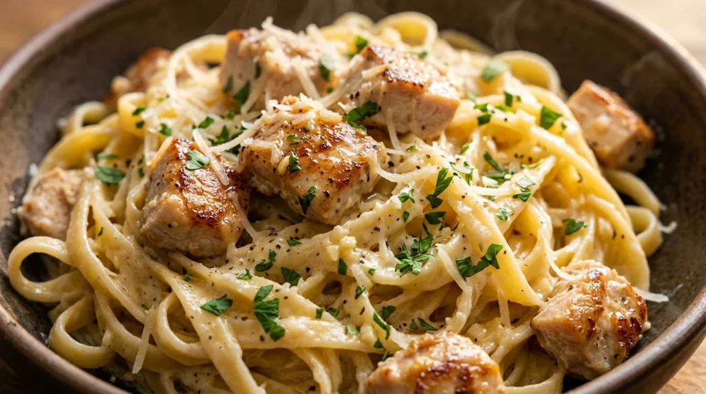 Garlic Butter Chicken Pasta