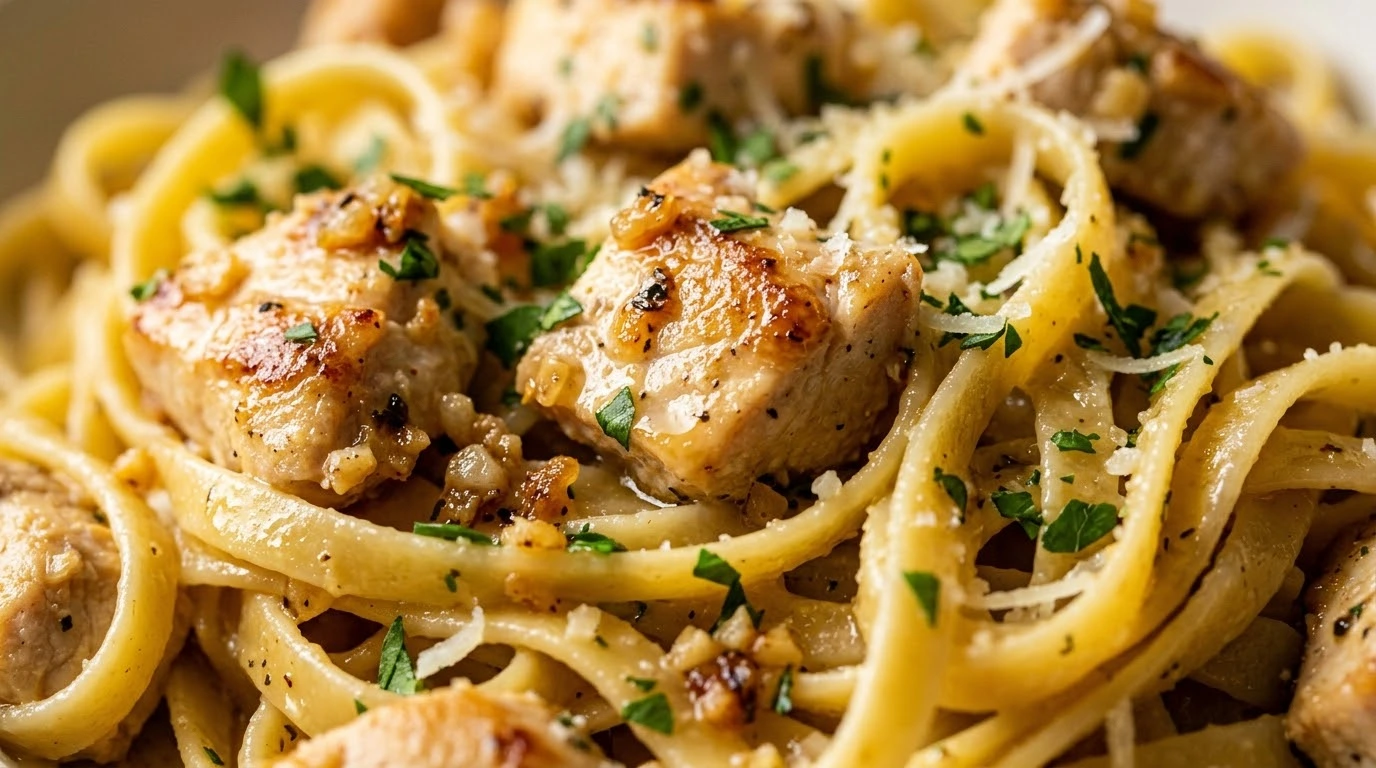 Garlic Butter Chicken Pasta