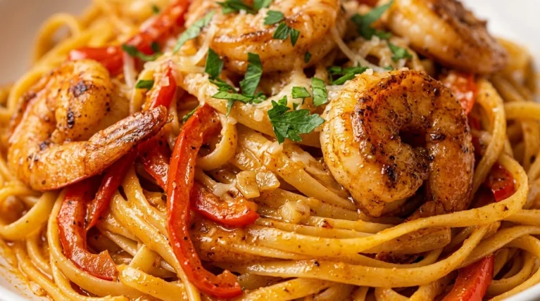 Spicy Cajun Shrimp Pasta