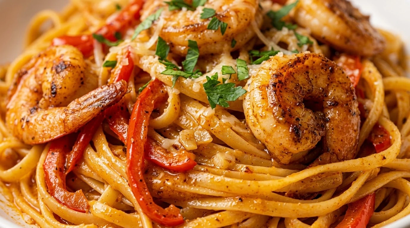 Spicy Cajun Shrimp Pasta